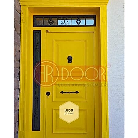Özel Sarı Avrupa Model Lüks Villa Giriş Kapısı ER0220