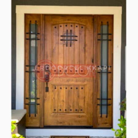 Ömürlük İroko Ağacı Özel Ölçü Villa Giriş Kapısı ER0275