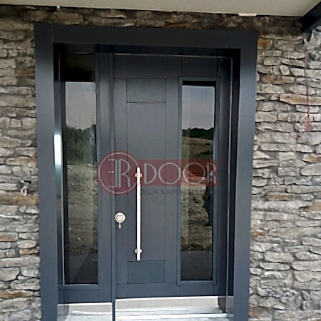 Taş Tasarımlı Lüks Villa Giriş Kapısı ER0292