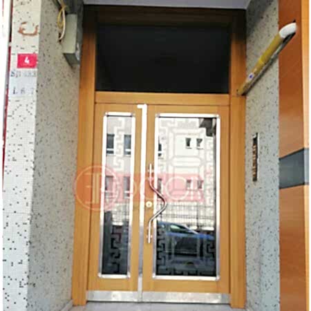 Cnc Kesim Detay Tasarımlı Apartman Giriş Kapısı ER0108