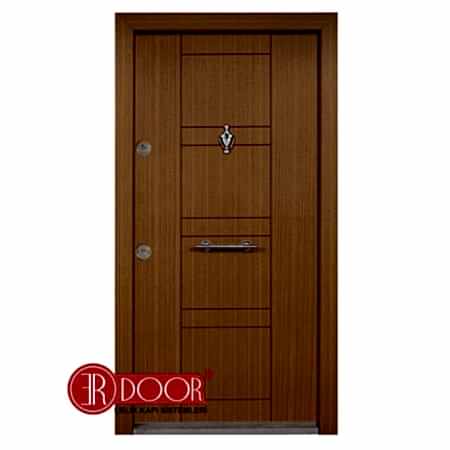 Modern İnce Çizgili Çelik Kapı Özel Yapım ve Ölçü – ER9103