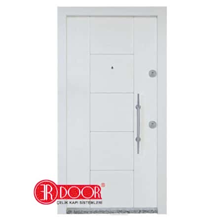 Modern Sade ve Şık Çelik Kapı Özel Yapım ve Ölçü – ER9104